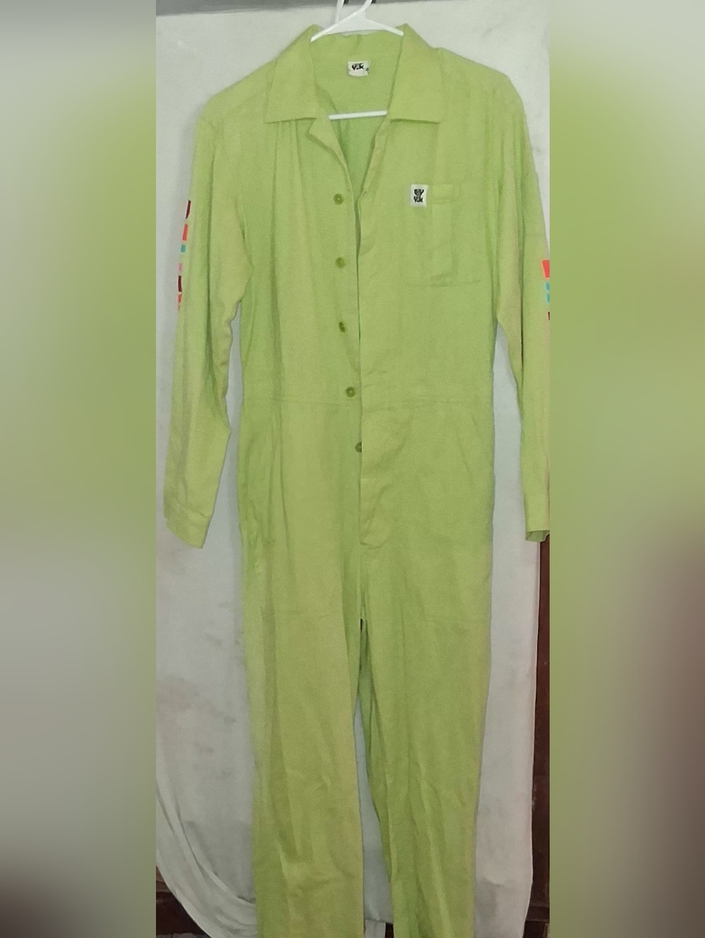 LUCY AND YAK Women's Jumpsuit Coveralls Deep Pockets  Button-Front